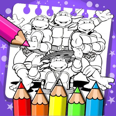 Ninja Turtle Coloring Book