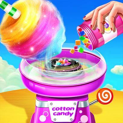 Sweet Cotton Candy Shop: Candy Cooking Maker Game