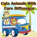 Cute Animals With Cars Difference icon
