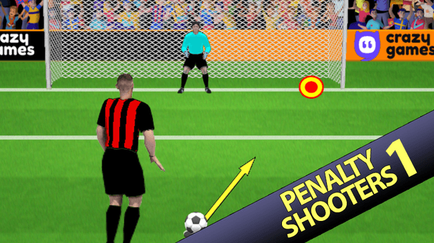 Playing Penalty Shooters 2 on Poki!!! 
