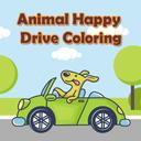 Animal Happy Drive Coloring icon