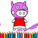 BTS Pig Coloring Game icon