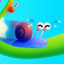 Crazy snail icon
