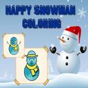 Happy Snowman Coloring icon