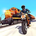 Tricky Bike Stunt vs Train Racing Game icon
