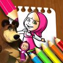 Masha & the Bear Coloring Book icon