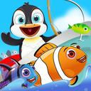 Fish Games For Kids |Trawling Penguin Games online icon