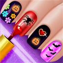 Glow Halloween Nails Game icon