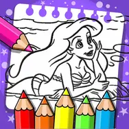 Ariel The Mermaid Coloring Book