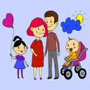 Happy Family Coloring Book icon
