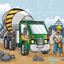 Construction Trucks Jigsaw icon
