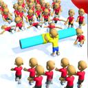 Push the Crazy Crowd : Stickman Clash 3D icon