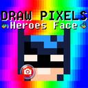 Draw Pixels Heroes Face icon