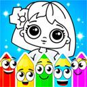 Coloring Dolls Game icon