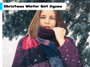 Christmas Winter Girl Jigsaw icon