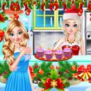 Sister Princess Christmas Cupcake Maker icon
