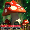 Funny Mushroom Houses Jigsaw icon