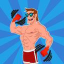 Muscle race games body run 3d icon