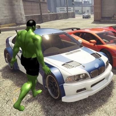 Chained Car vs Hulk Game