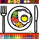 Color and Decorate Dinner Plate icon