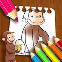 Curious George Coloring Book icon