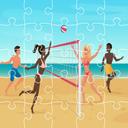 Beach Volley Ball Jigsaw icon