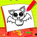 Easy Kids Coloring Bat icon