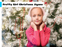 Pretty Girl Christmas Jigsaw icon
