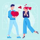 Couple in Love Jigsaw icon
