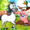 Learning Farm Animals Games For Kids icon
