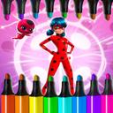 Miraculous Ladybug Coloring Game icon