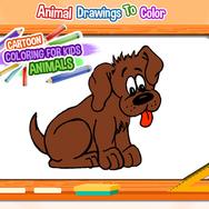 Cartoon Coloring Book for Kids - Animals