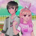 cute couples dress up icon
