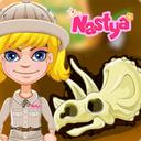 Nastya Dinosaur Bone Digging Games icon