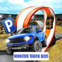 Monster-Truck-Parking Free 3D Blue icon