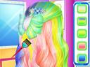 Fashion Rainbow Hairstyle Design icon