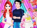 Mermaid Girl Wedding Cooking Cake icon