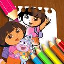 Dora the Explorer the Coloring Book icon