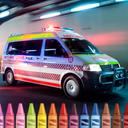 Ambulance Coloring icon