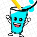 happy water glass icon