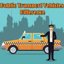 Public Transport Vehicles Difference icon