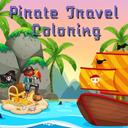 Pirate Travel Coloring icon