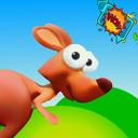 New game kangaroo jumping and running icon