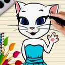 Talking Angela Coloring Book icon