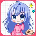 coloring book anime girls and boys - Play Game icon