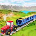 Chain Tractor Train Towing Game 3D icon