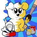 coloring and painting book icon