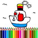 BTS Boat Coloring icon