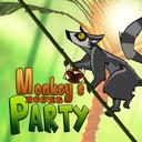 Monkeys ropes party icon
