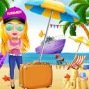 Girl Summer Vacation Beach Dress up icon